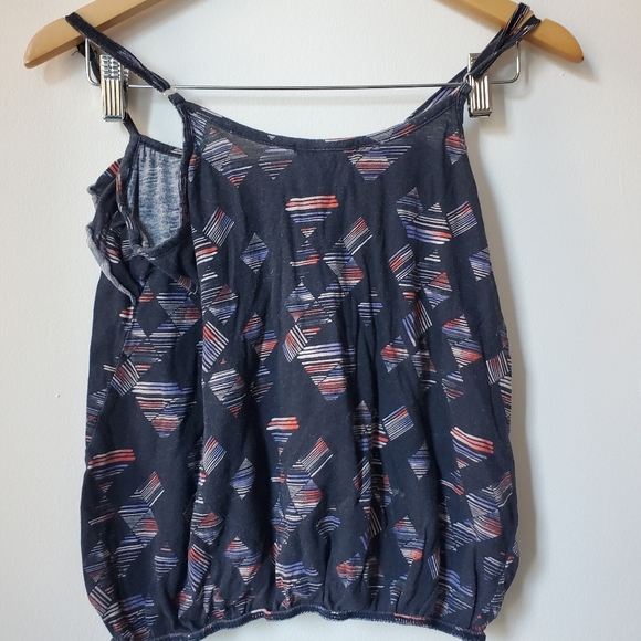 Blue/Navy Printed Ardene Tank Top - Size M - Picture 4 of 6